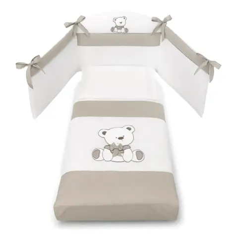 Tato Completo Sfilabile Set 3 Pezzi Bianco Tortora