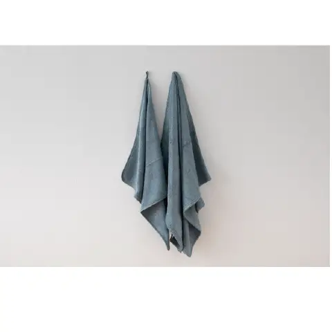 Towel Set 2 Pieces Blue 50x50cm. 50x100cm.