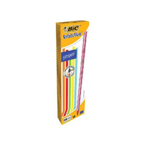 Bic Evolution Stripes pencil - 12-pack