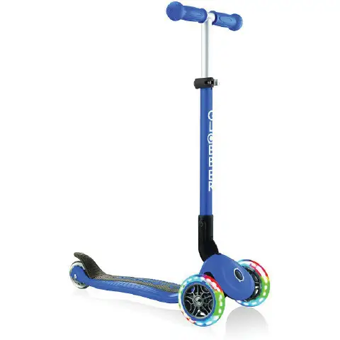 Primo Foldable Scooter with Lights Blue