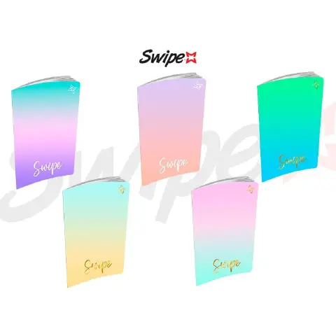 Swipe Bicolor Quaderno Maxi Gr. 80 - Rigatura 10mm - confezione 10 pz