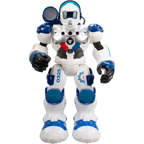 Robot Blue Rocket Patrol Bot