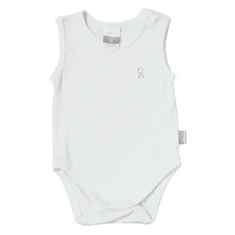 Bamboo Bodysuit 9-12 Months White