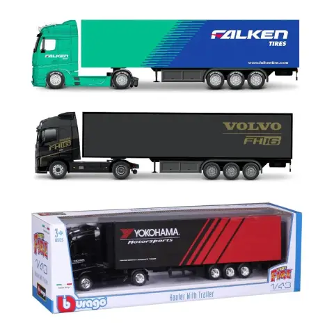 Truck With Trailer Scale 1:43