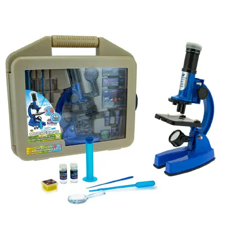 Case with Metal Microscope 100x600x1200x Zoom 48Pcs.
