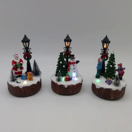 Christmas Landscape Scene with Led