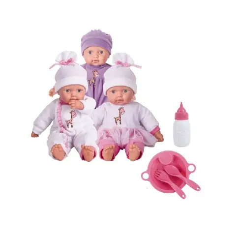 Cuddles and Kisses Baby Soft Mio cm. 40 Baby Feeding Set and Pillow