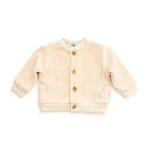 Bamboom Ivory Velvet Cardigan 18 Months