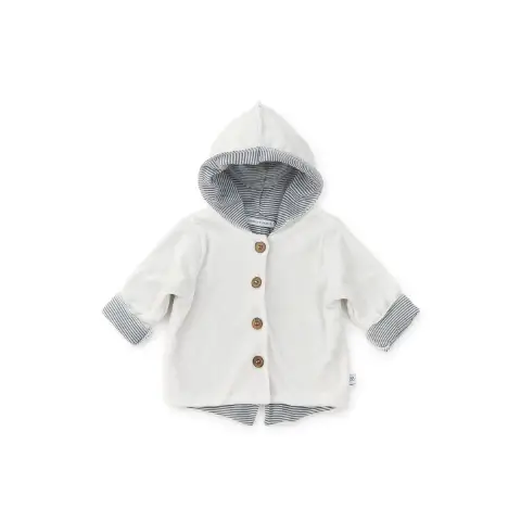 Hooded Cardigan 6 Months Ivory