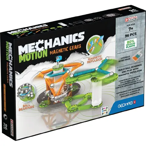 Geomag Mechanics Motion Magnetic Gears 96 Pcs