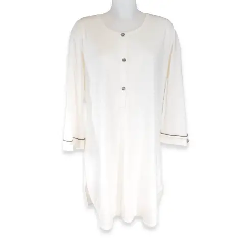 Bamboom Nursing Night Shirt Color 43 Ivory Size L-Xl
