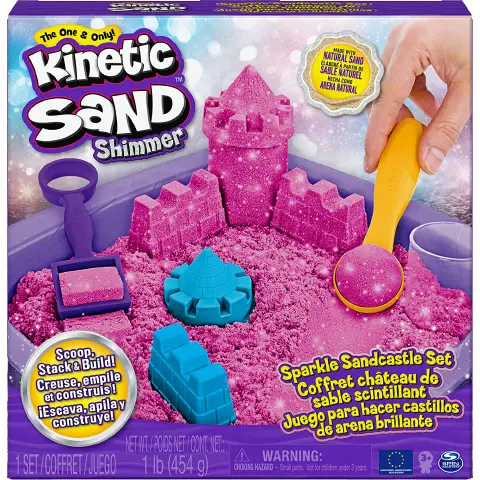 KINETIC SAND PLAYSET CASTELLO DI SABBIA SHIMMER ROSA