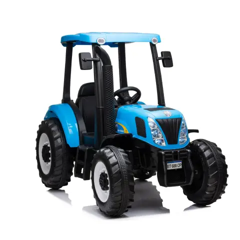 Trattore Elettrico per Bambini 12V New Holland Big Blu