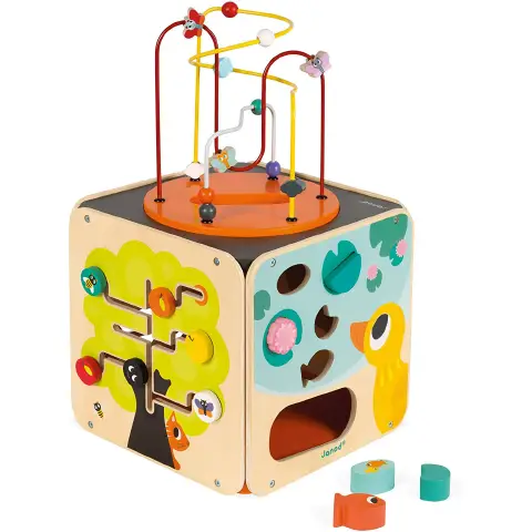 Maxi Wooden Multi-Activity Cube Looping