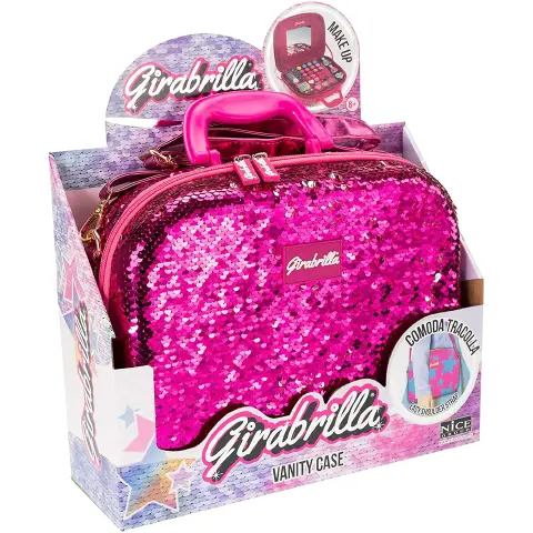 Girabrilla Valigetta Make Up Magenta Silver
