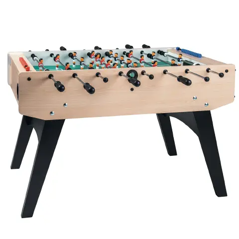 F-20 MAPLE FOOSBALL TABLE WITH RODS, FOLDING LEGS