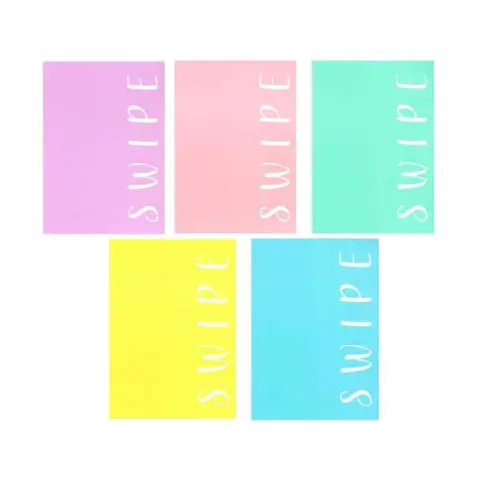 Swipe Pastel Quaderno Maxi Gr. 80 - Rigatura 10mm - confezione 10 pz