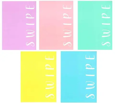 **Swipe Pastel Quaderno Maxi Gr. 80 - Rigatura C** - confezione 10 pz