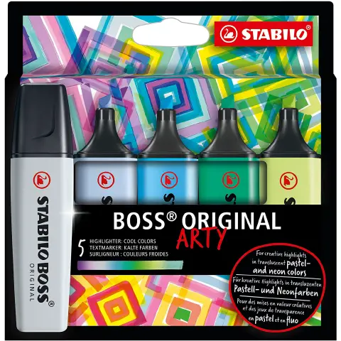 Stabilo Boss Arty 5pcs Wallet Cool