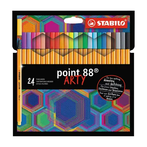 Stabilo Point 88 24pcs Wallet Arty