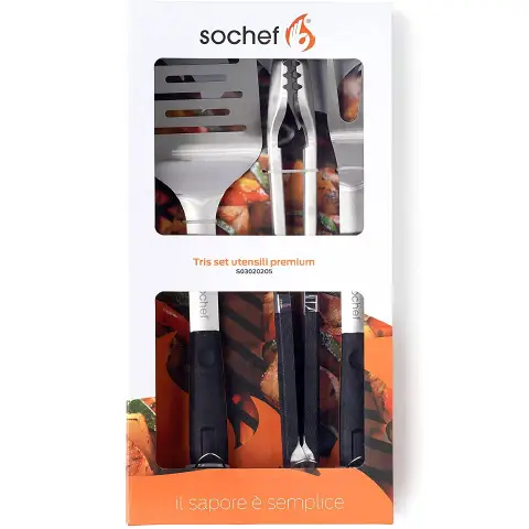 Sochef Premium Barbecue Utensil Set Trio