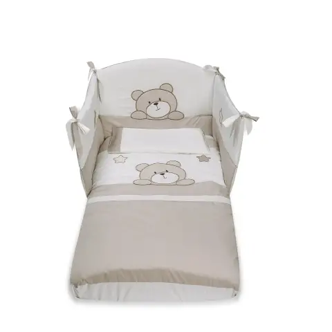 Teo Duvet Set 3 Pieces White Dove Grey Pali