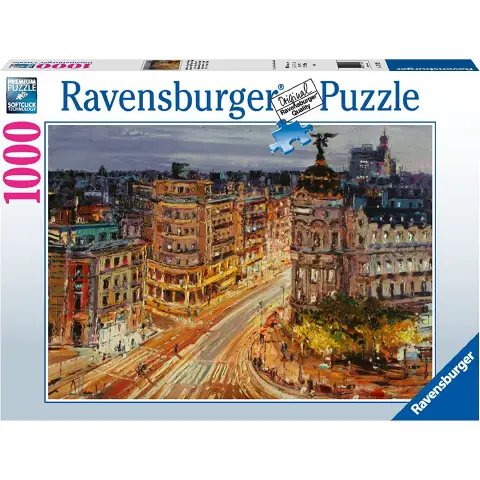Puzzle 1000 Pieces Painted Madrid the Gran Via