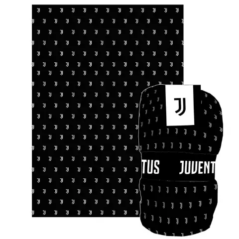 Juventus 150x210 Soft Touch Plaid with Banderoll