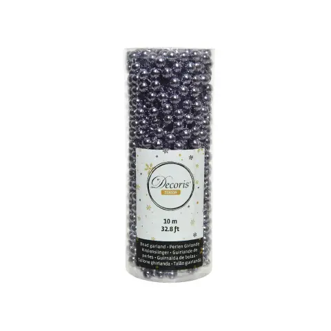 Glossy Plastic Beaded Garland 1000 cm. Heather