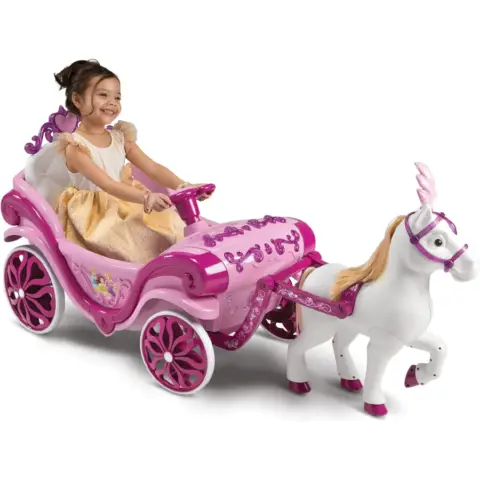 Princesses Carriage With Horse For Children - Electric