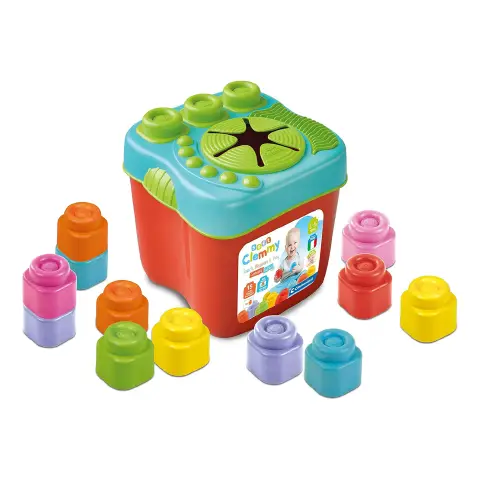 Soft Clemmy Construction, Bucket with Soft Bricks
