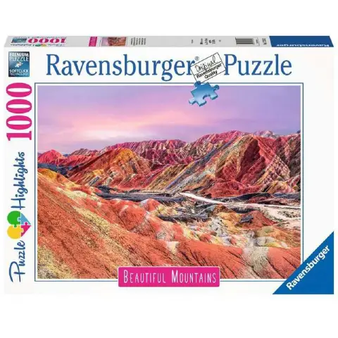 Puzzle 1000 Pieces Rainbow Mountains China