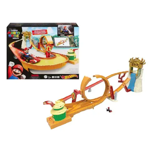 Hot Wheels Smb Kong Island Super Mario Bros Race In The Jungle Track Playset