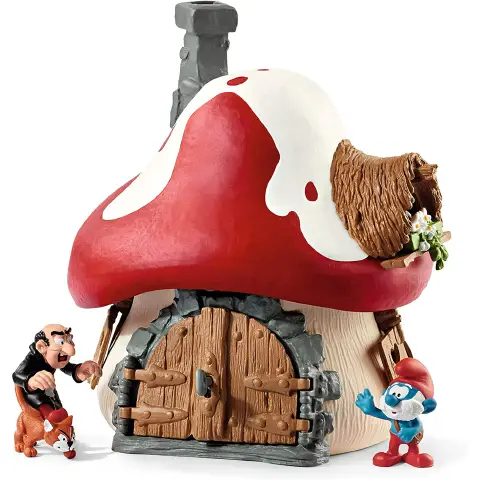 Schleich Smurfs House With 2 Figures