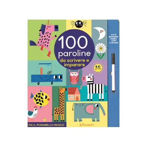 LIBRO SCRIVI CANCELLA & RISCRIVI -100 PAROLINE