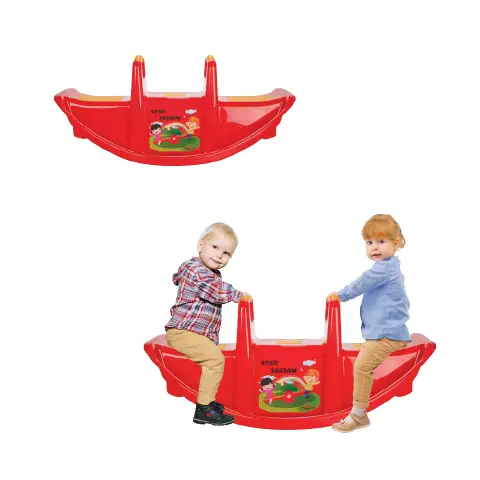 Multi Baby Rocking Chair 3 Seats Garden Red
