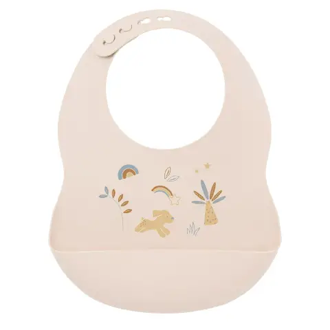 Soft Printed Bib Sand