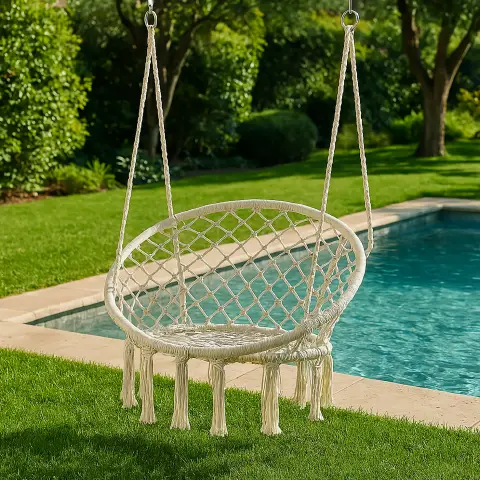 Bang Suspension Hanging Hammock White Color