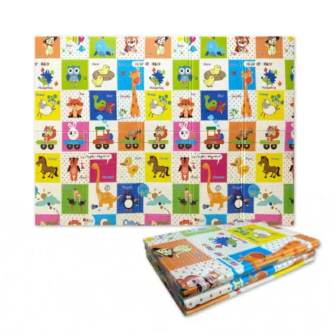 Maxi Folding Play Mat First Steps for Infants and Toddlers 200x150 cm - High Thickness 10mm