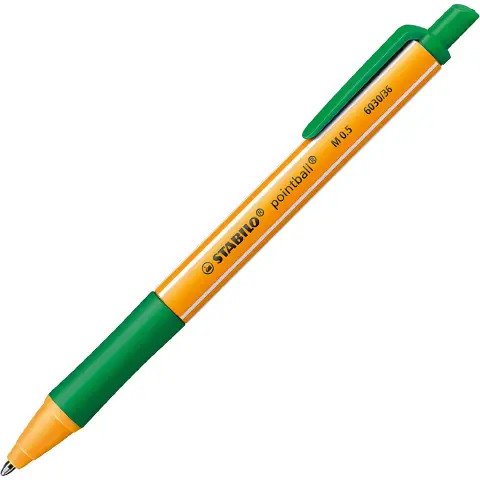 GREEN STABILO POINTBALL PEN
