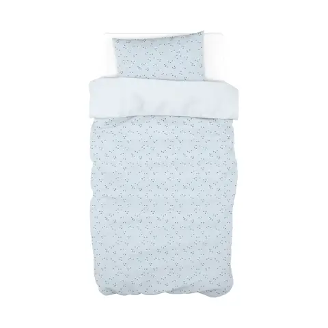 Comforter Cover with Bed Pillowcase Light Blue Ballons