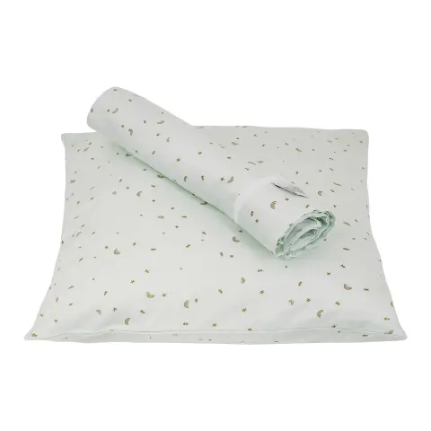 Set Lenzuolo Letto Sopra con Federa Green Rainbows