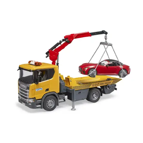 Camion di Soccorso Stradale Scania Super 560R con Modulo Light + Sound e Roadster Bruder