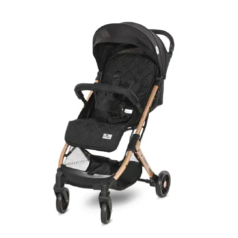 Fiorano Black Stroller Gold Frame
