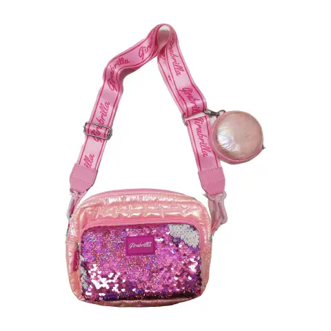 GIRABRILLA PUFFER BAG CLUTCH PINK