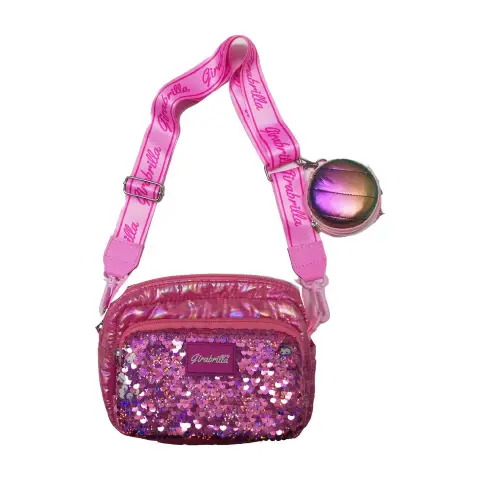 GIRABRILLA PUFFER BAG CLUTCH PURPLE
