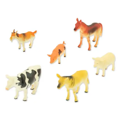 Geo Nature - Rigid Farm Animals 14 Pcs With Poster