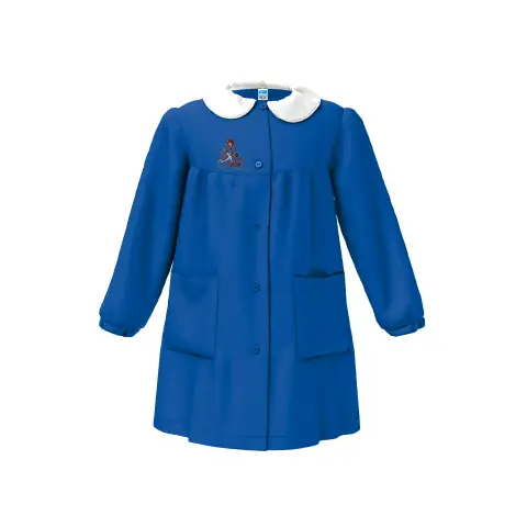 Girl's School Apron 3911 Blue 11 Years Old