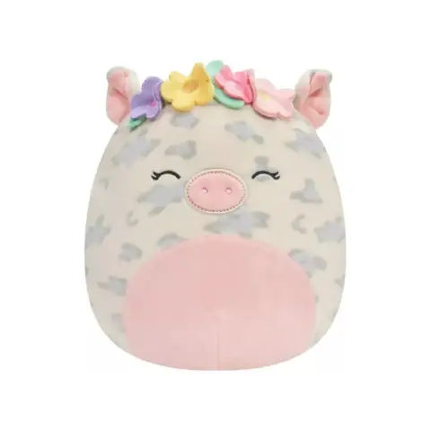 Squishmallows Character 20 Cm: Rosie the Pig w Flower Headband