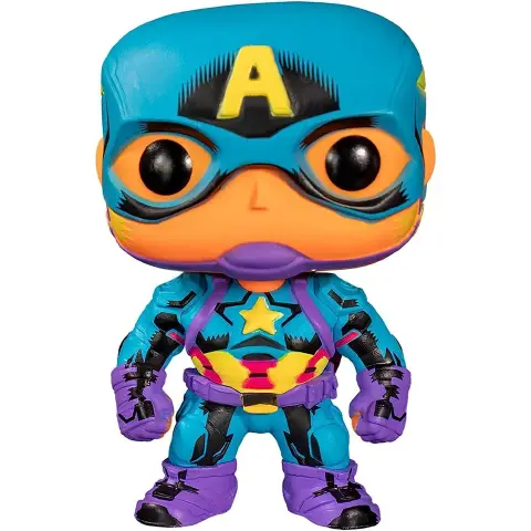 Funko POP Marvel: Black Light- Captain America